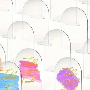 Acrylic Signs- Set of 5